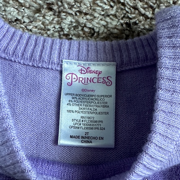 DISNEY PRINCESS ARIEL INSPIRED TODDLER GIRL TULLE DRESS - Picture 4 of 9